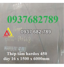 Thép tấm hardox 450 dày 16mm/16ly/16li